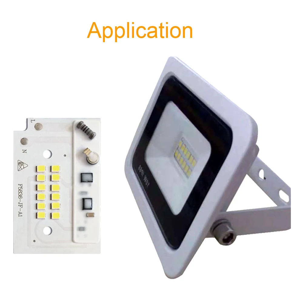 10 шт./лот светодиодный чип DIY прожектор лампа SMD 100 Вт 50 30 20 AC220V Smart IC для наружного