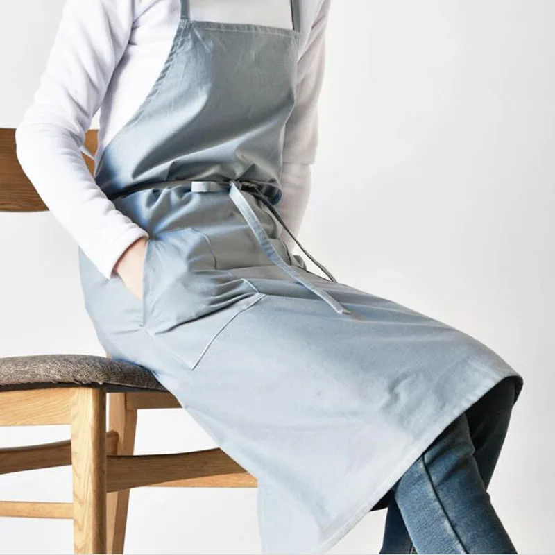 Модный вареный хлопковый фартук Цветочная композиция рабочий Униформа кухонный