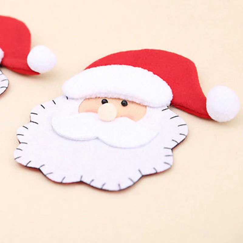

1 x Santa Claus Cutlery Bag Christmas Tree Decorations Xmas Gift Cutlery Decor