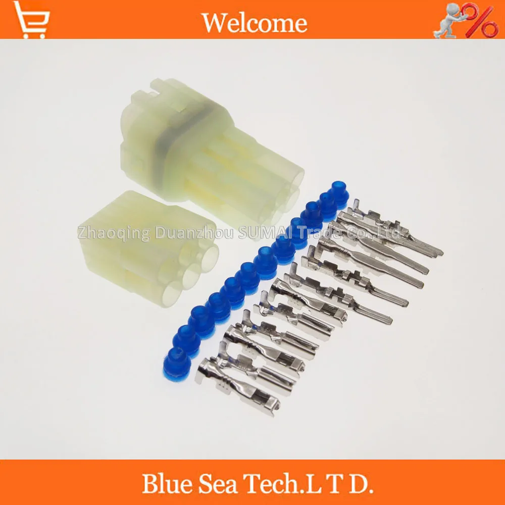 6 контактный мужской и женский стандарт автомобильный Водонепроницаемый