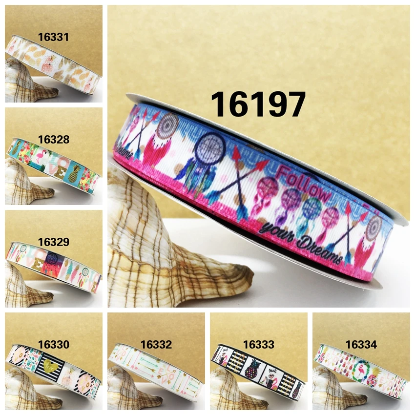 Бесплатная доставка 50 ярдов мультфильм печатных grosgrain ленты 16418 | Дом и сад