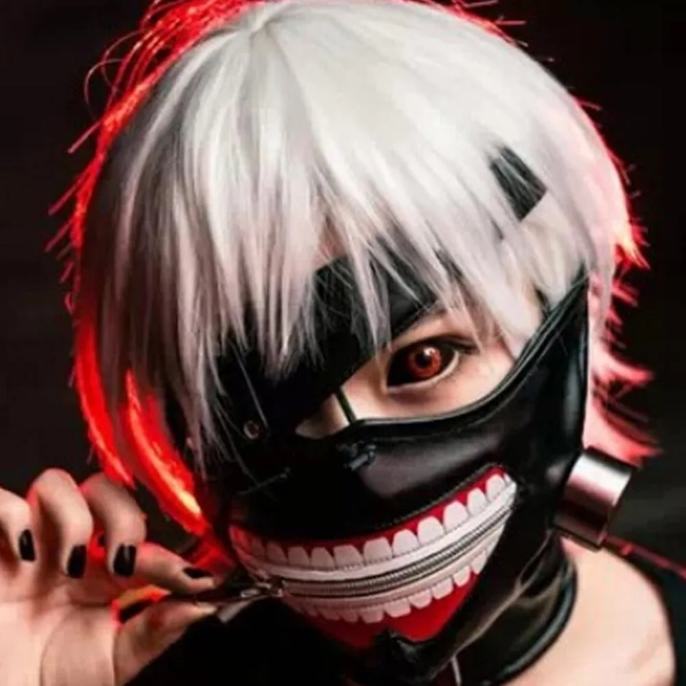 Одежда с надписью Tokyo Ghoul 2 для косплея канеки кэна крутые Косплэй маски