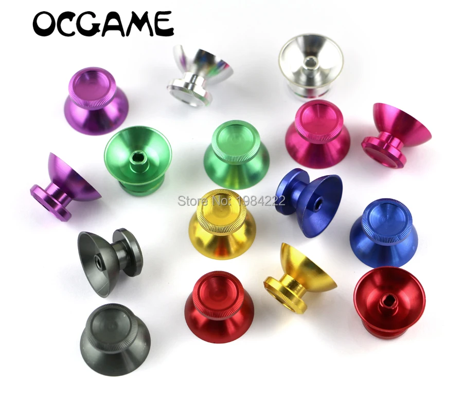 OCGAME 8 пар/лот красочные Алюминий металлический 3D аналоговый джойстик Кепки для