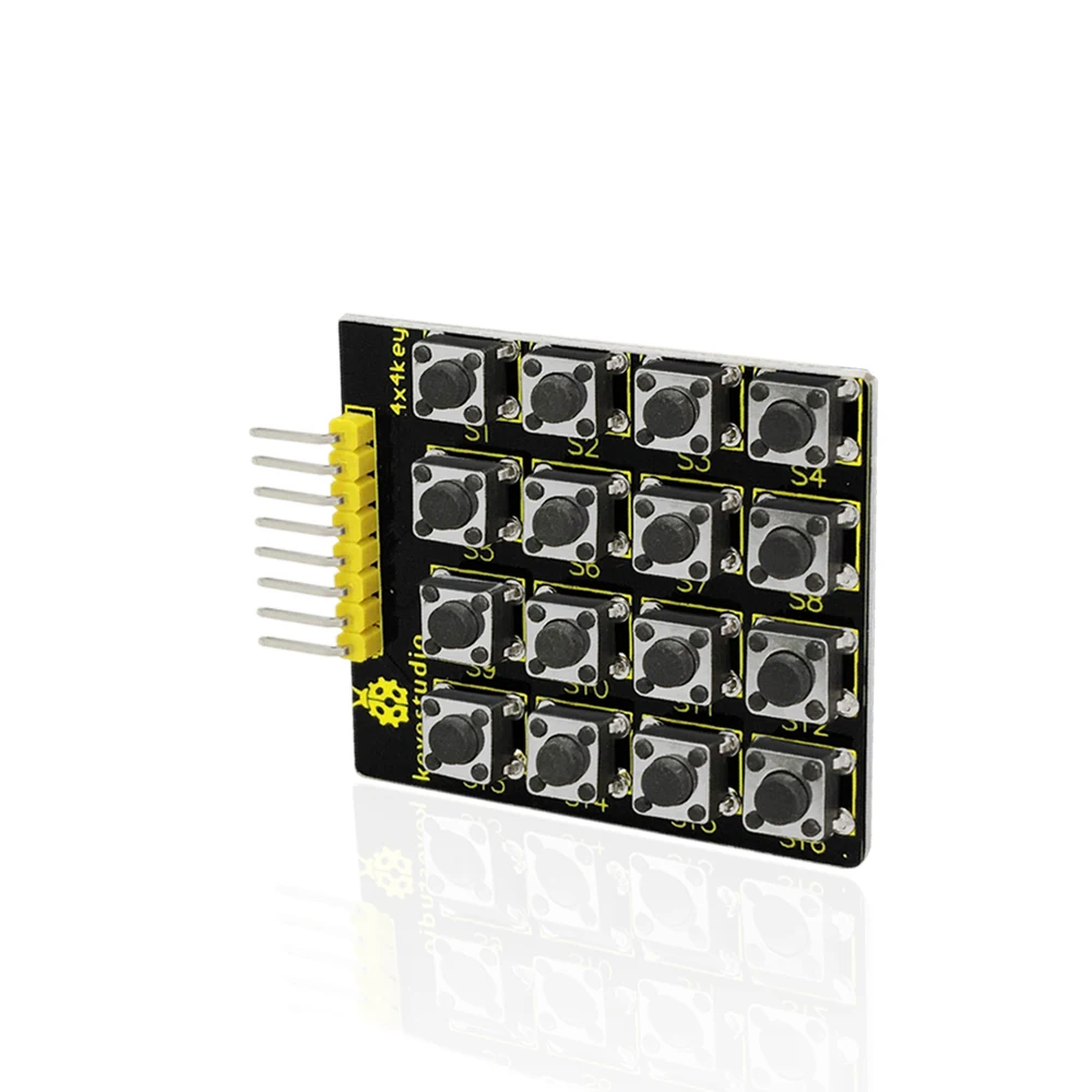 Keyestudio 8pin 4x4 44 матрица 16 кнопок клавиатура модуль для Arduino DIY Kit|Аксессуары