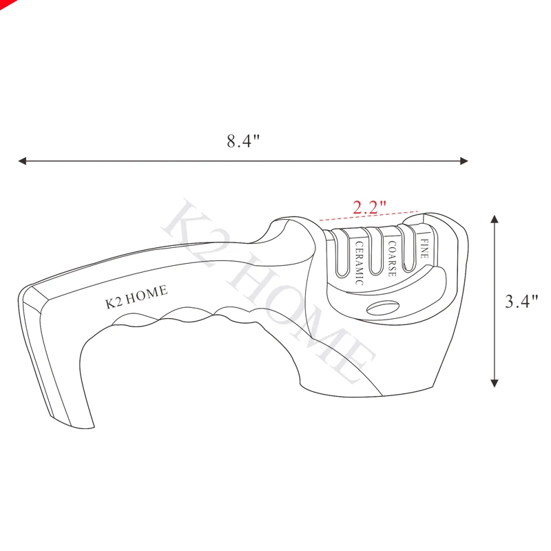 Точилка для кухонных ножей инструмент заточки 3 этапа не скользит | Дом и сад