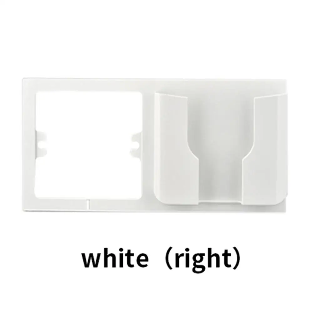 White and Right Держатель для мобильного телефона, настенный держатель, подставка для мобильного телефона, домашняя зарядная коробка для хранения, Прямая поставка - Цвет: White and Right
