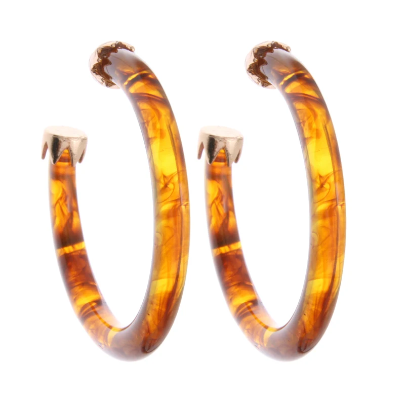 Женские серьги-кольца NeeFuWoFu полимерная серьга металлические большие серьги |