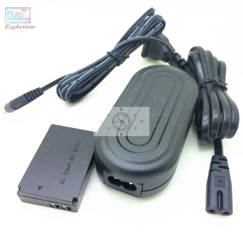 

Camera AC Power Adapter Kit for Canon EOS M M2 M10 M50 M100 EOSM Replace DR-E12 ACK-E12 LP-E12