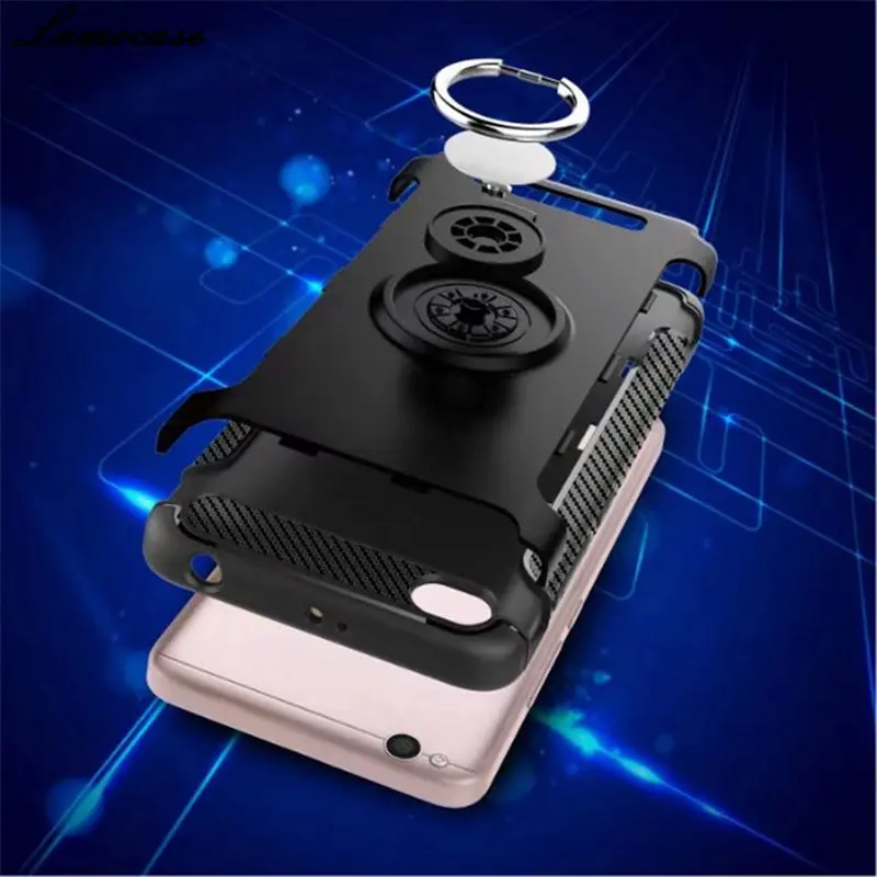 Case For Xiaomi Redmi Note 4X Metal Ring Holder Bracket Cover 4X/4A/4 Combo Anti-knock Magnet Knockproof Armor |