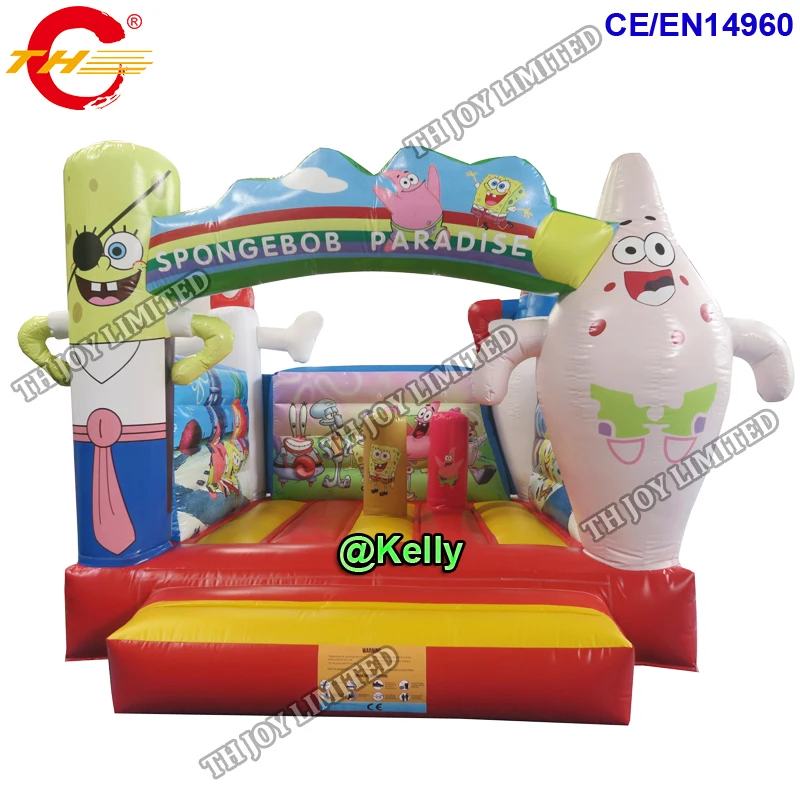 Бесплатная доставка двери мультфильм prinitng надувной батут для продажи