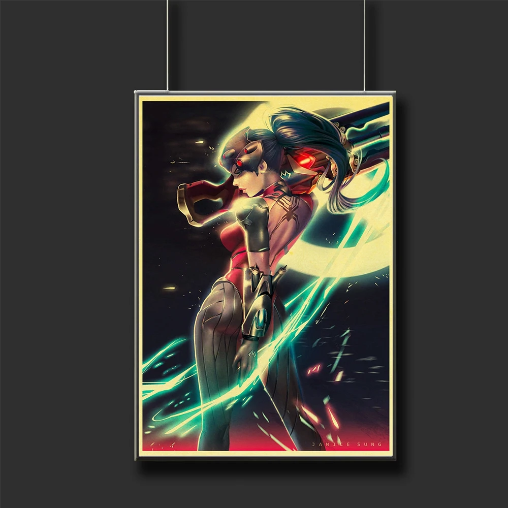 Винтажный фон для съемок widowmaker постер из крафт бумаги настенные постеры