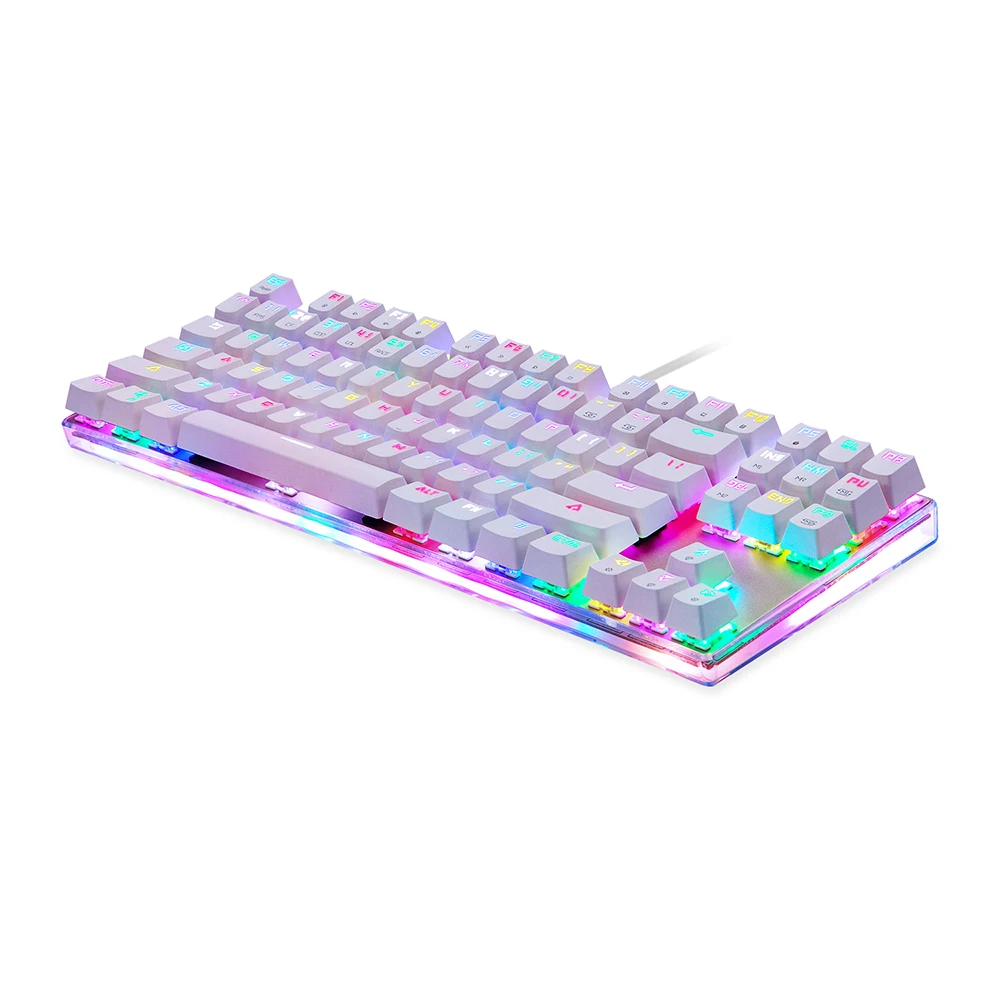 MOTOSPEED K87S 87 клавиш игровая клавиатура Проводная Механическая USB светодиодный RGB с