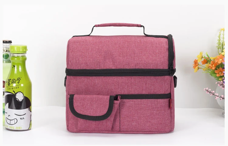 9L большая сумка для обеда термальная пикника холодильник на плечо с изоляцией