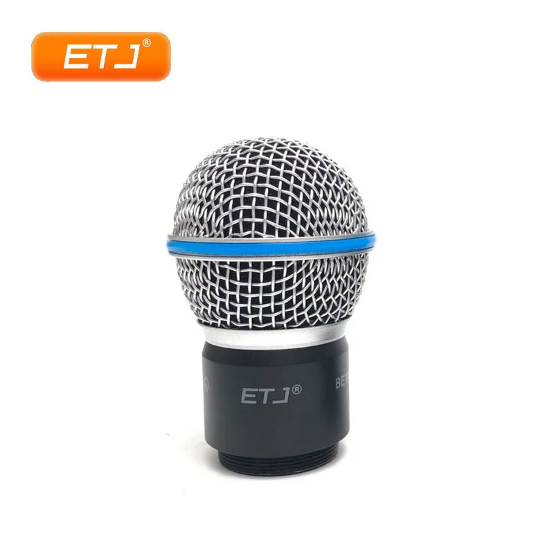 ETJ Beta58 Beta58A картридж решетка шаровая Головка Беспроводной UHF микрофонная капсула
