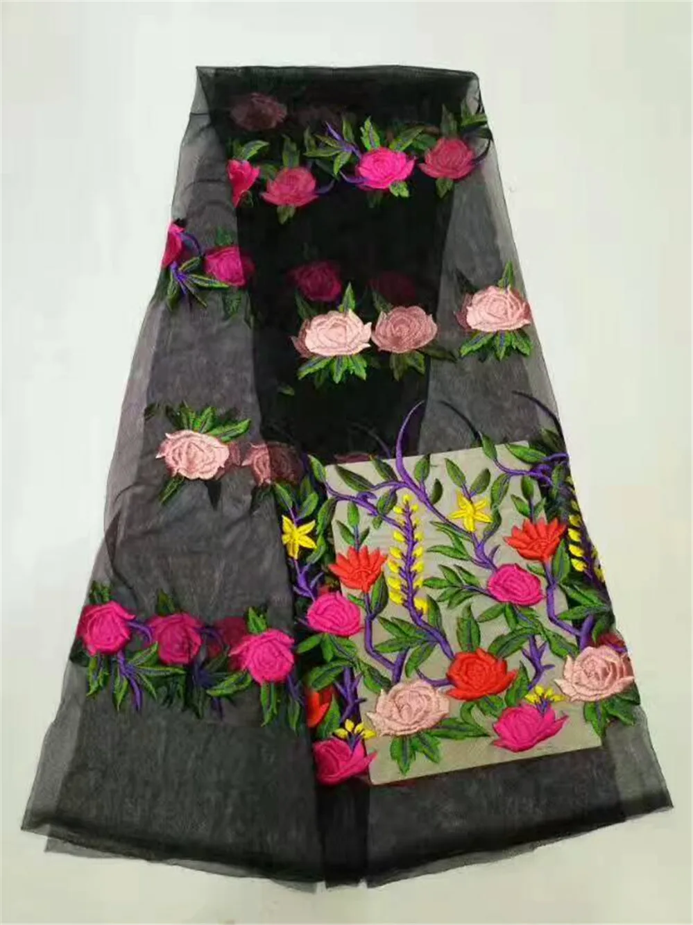 Африканские вышитые африканские французские фотообои с розовыми цветами