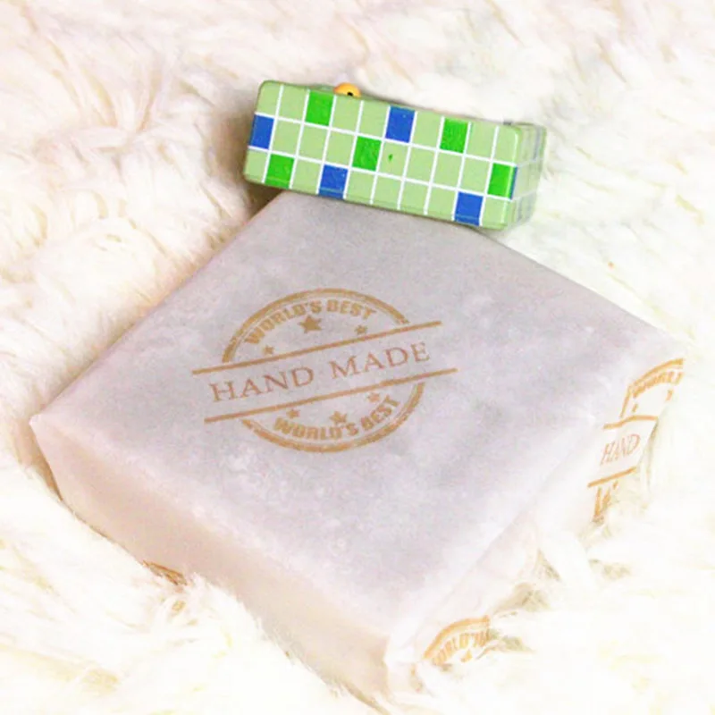 

50pcs/lot Pringting HANDMADE Pattern Soap Wrapping Paper translucent Wax Tissue Paper Gift Packaging