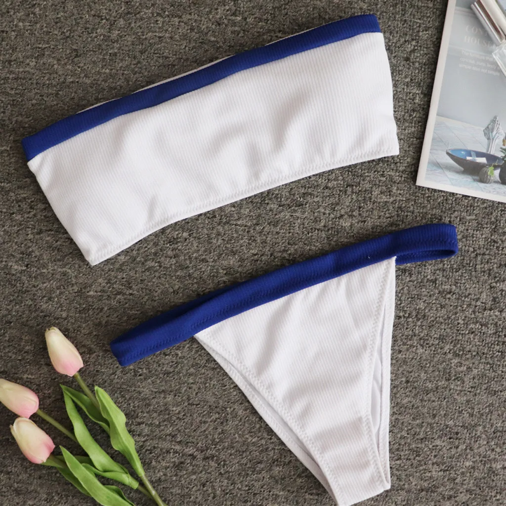 Купальник женский однотонный с высокой талией|Купальники| |