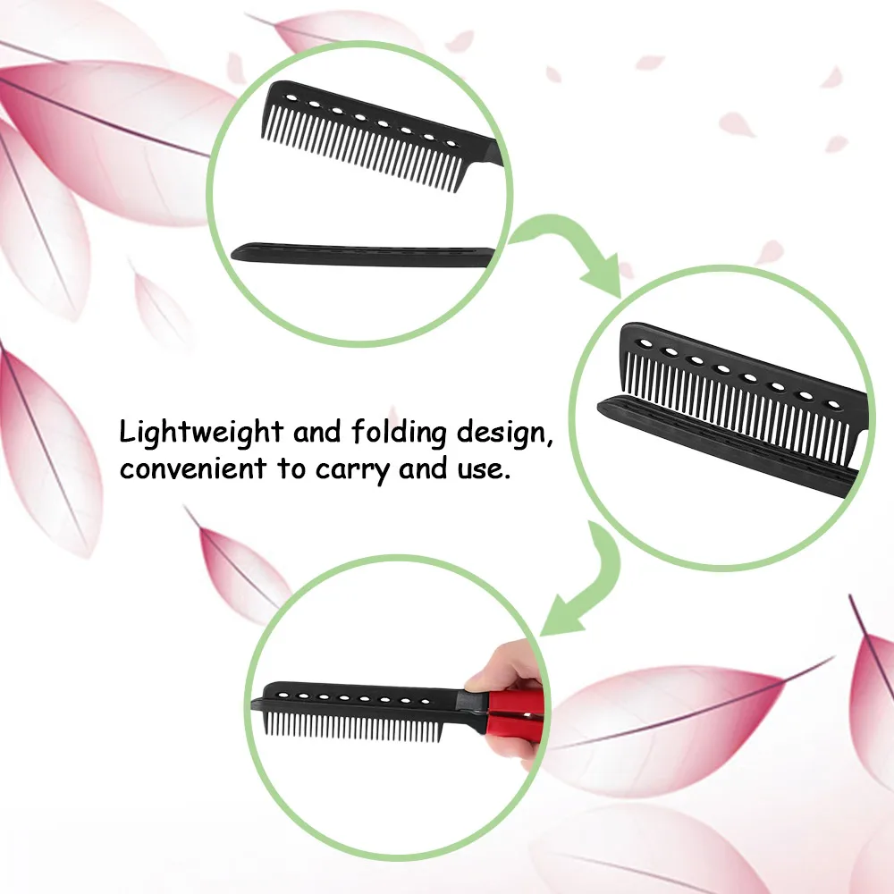 V форма складная Расчёска выпрямитель для волос распутывающая Расческа Салон