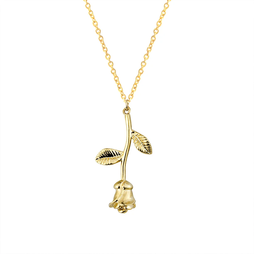 Женское колье с подвеской в виде Розы|maxi collar|flower pendant necklacenecklace bff |