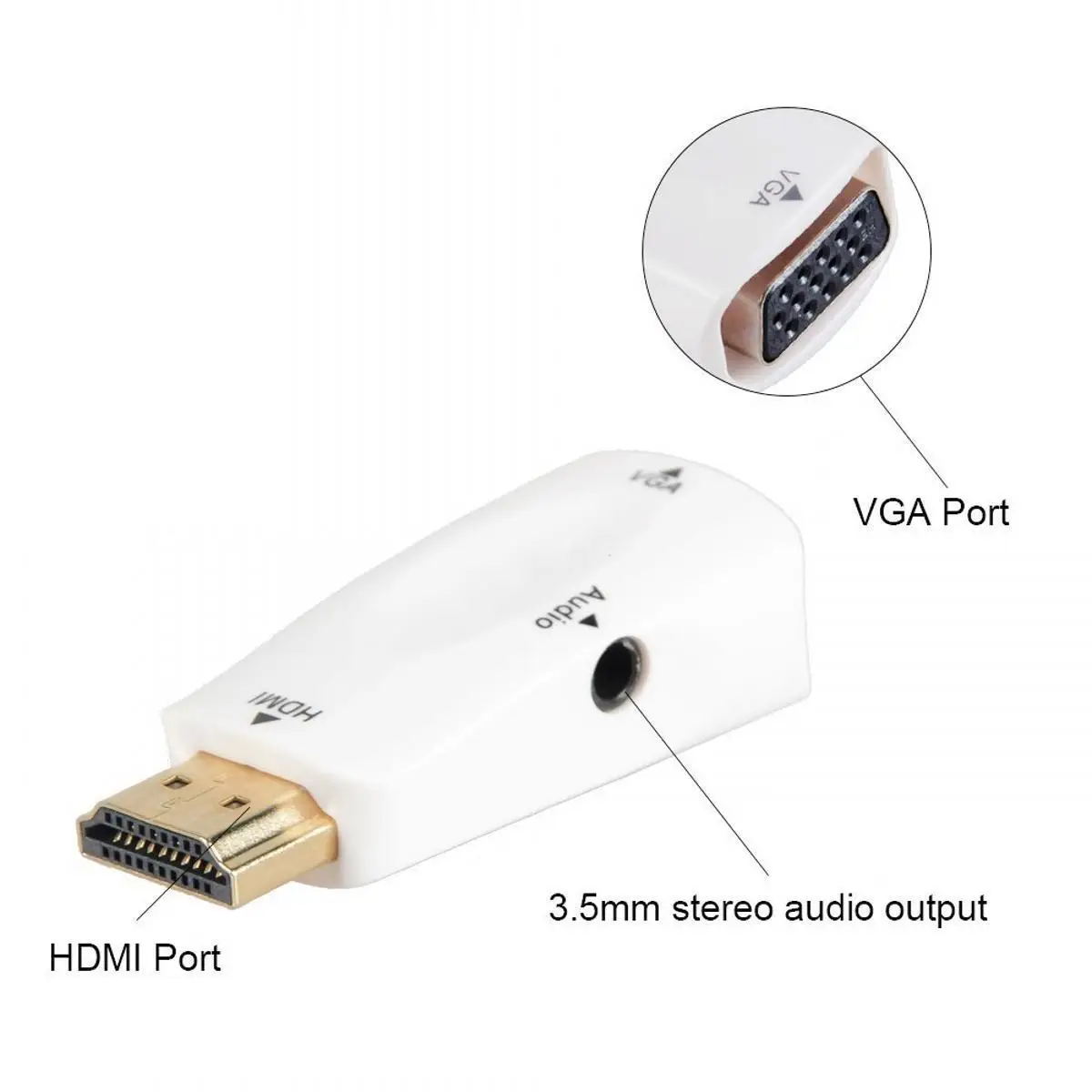 MLLSE адаптер hdmi vga конвертер кабель с аудио Поддержка HD 1080 P для портативных ПК Xbox PS4