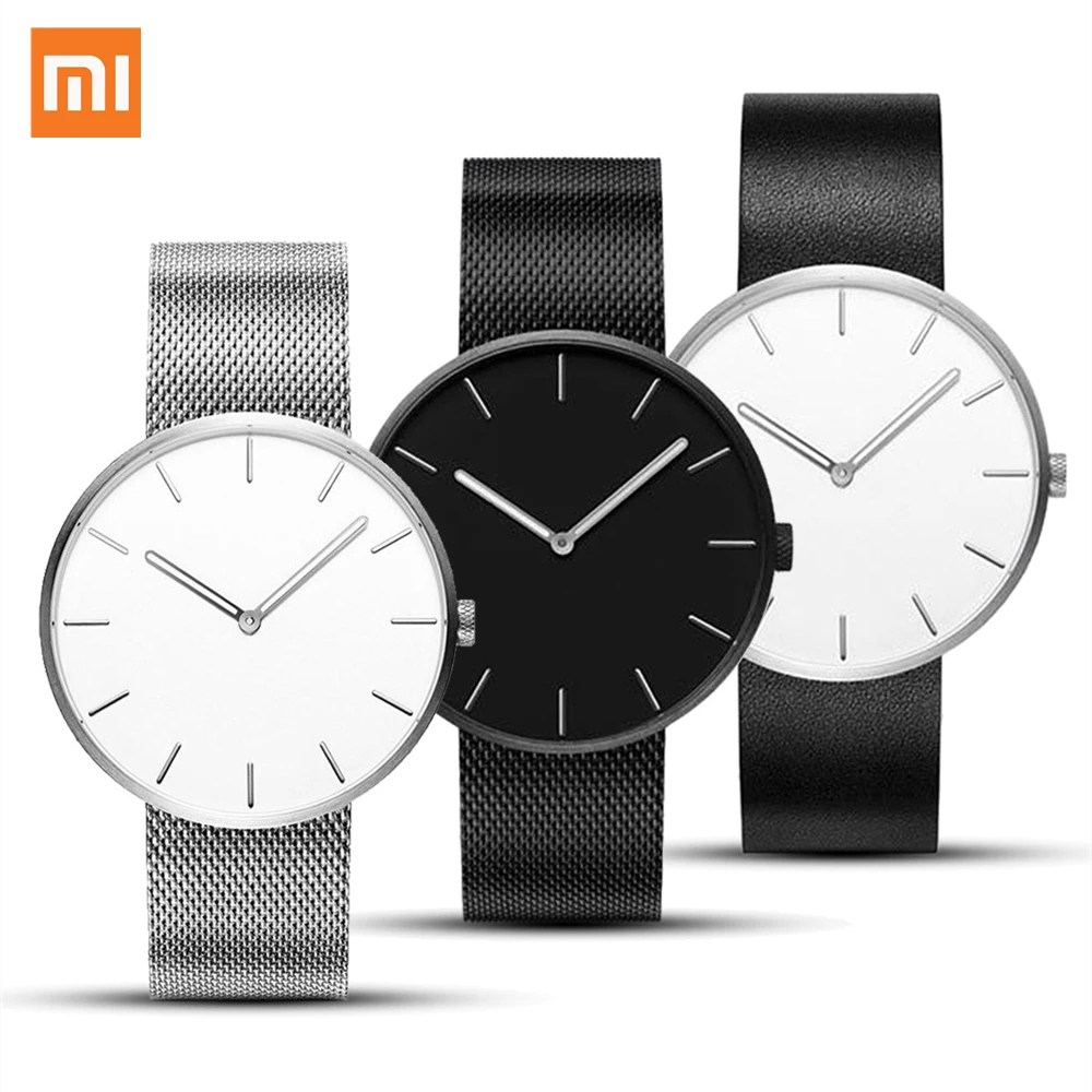 

Аналоговые кварцевые часы Xiaomi Mijia Twenty yseventeen, 39 мм циферблат, светящиеся стрелки, Водонепроницаемость 3ATM, модные элегантные мужские и женские...