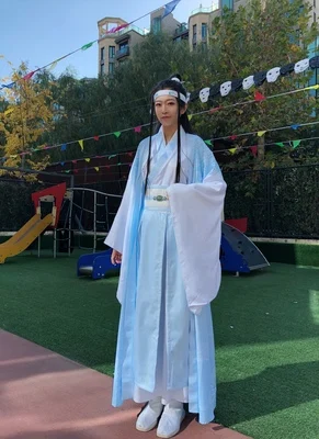 Lan Wangji Косплей Grandmaster of Demonic культивирование костюм Lan Wangji взрослый Mo Dao Zu Shi костюм основатель диаболизма