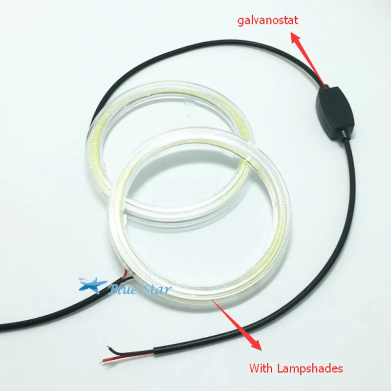 (1 пара) Авто гало кольцо COB 90 мм 66SMD светодиодные фары автомобильные ангельские
