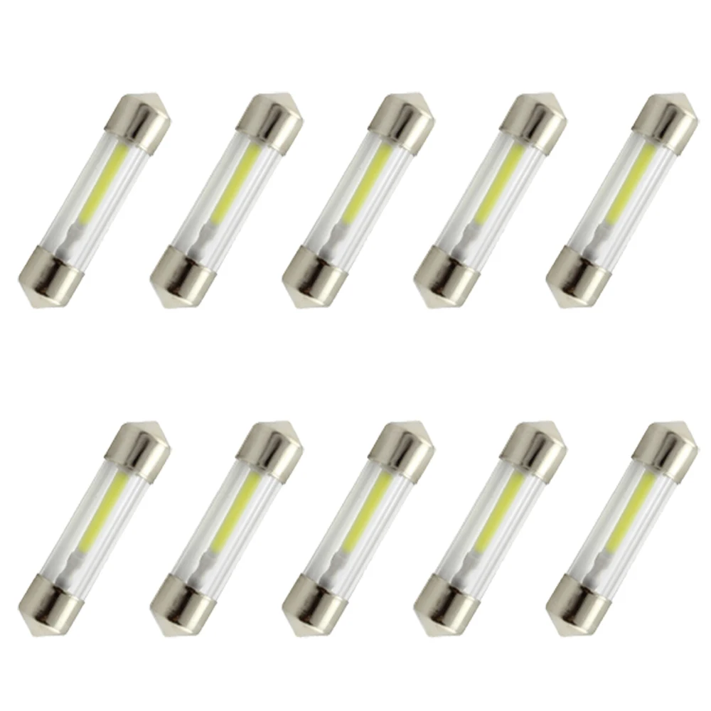 CQD Light 10 шт./лот COB светодиодные чипы C5W 31 мм 36 39 41 Автомобильный внутренний