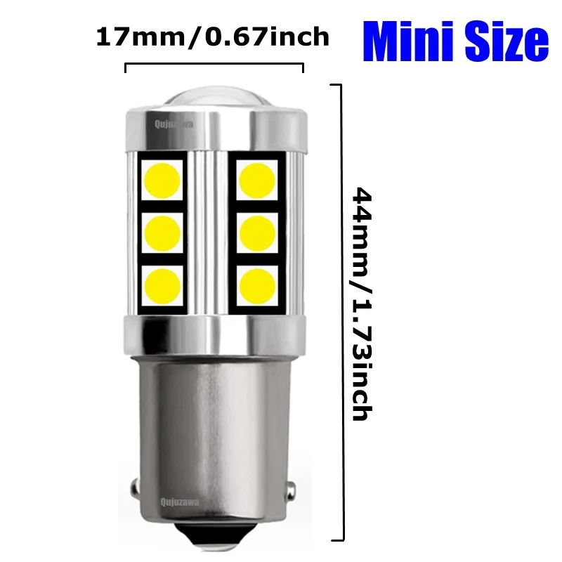 2 шт. 1156 P21W BA15S 7506 R5W R10W 15 SMD 3030 светодиодный автомобильный резервный фонарь для