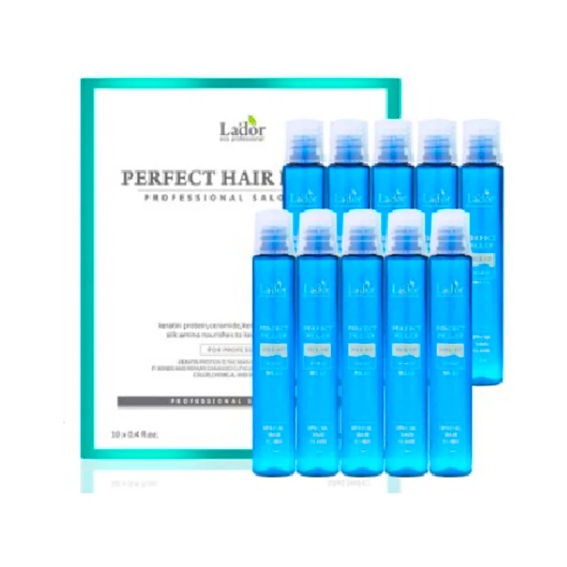 Лучшая корейская косметика LADOR Perfect Hair Fill-Up 13 мл протеиновые ампулы для волос Кератиновое лечение волос лучшие продукты по уходу за волосами