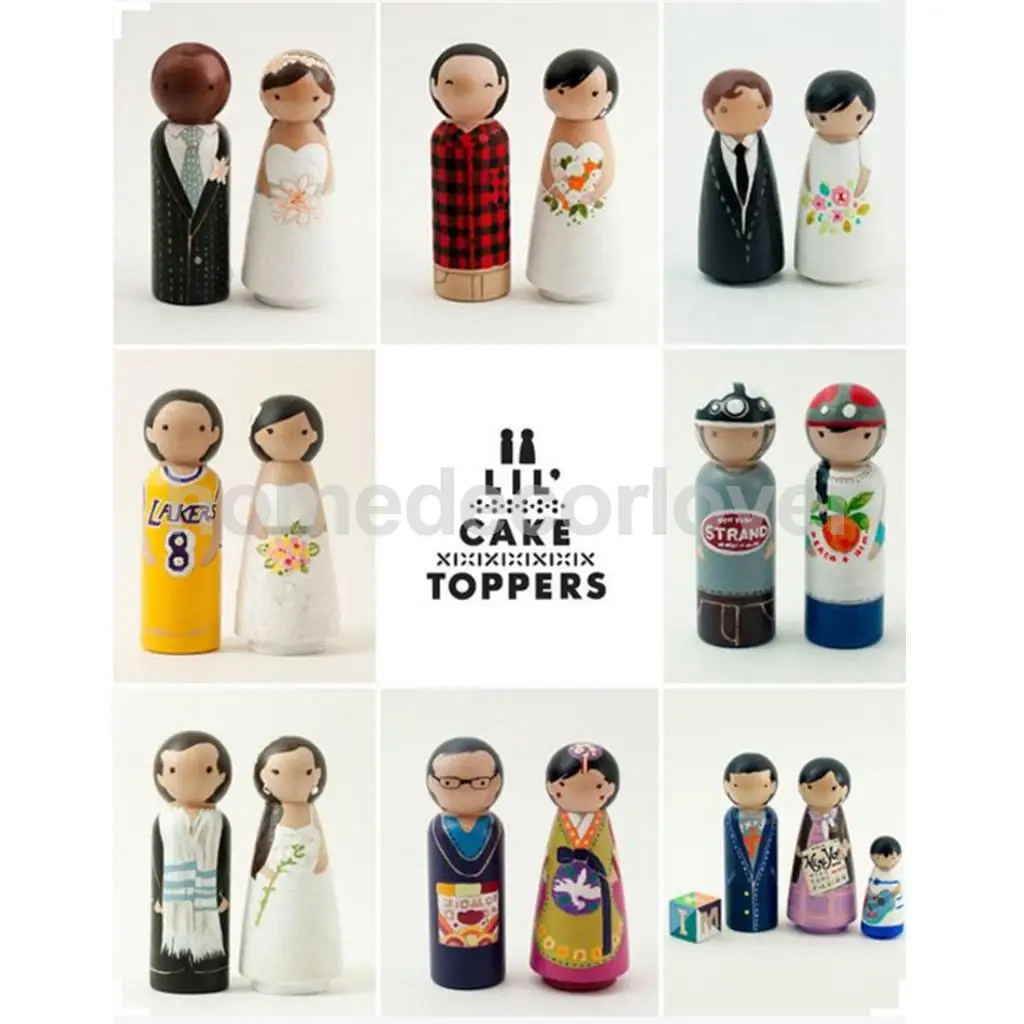 10 шт. деревянные колышки для кукол фигурки свадебных тортов|decorative decorative|decor