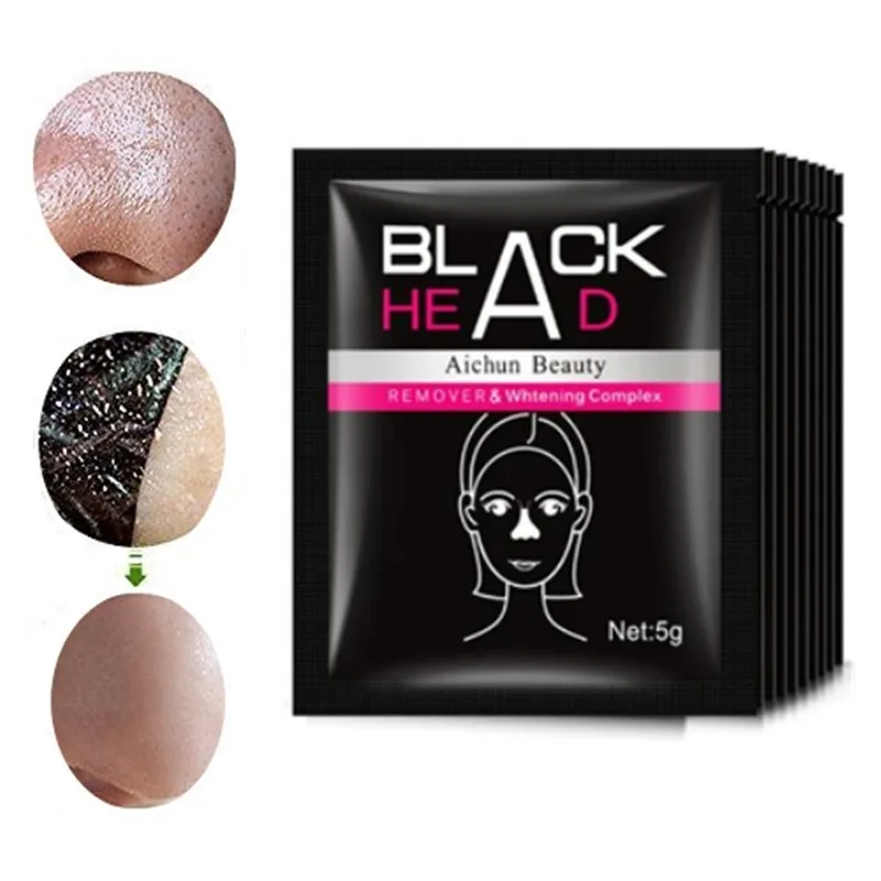 sample 5g Black Mask Peel off Mask, Charcoal Purifying Blackhead Remover Mask Deep Cleansing for Acne Blemishes Organic Activated Charcoal - Цвет: sample 5g