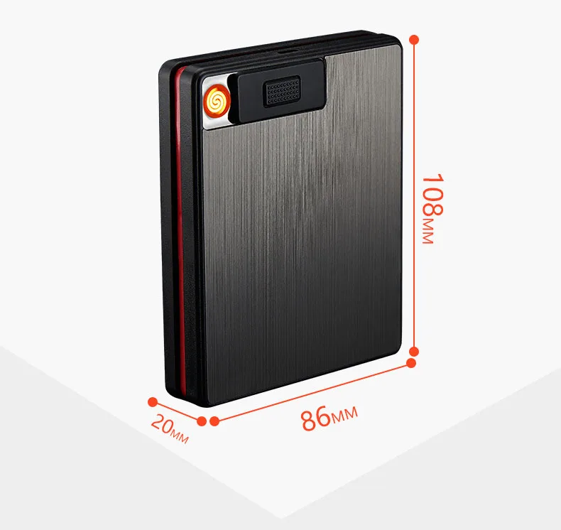 Креативная электрическая зажигалка с подключением к usb ультратонкий