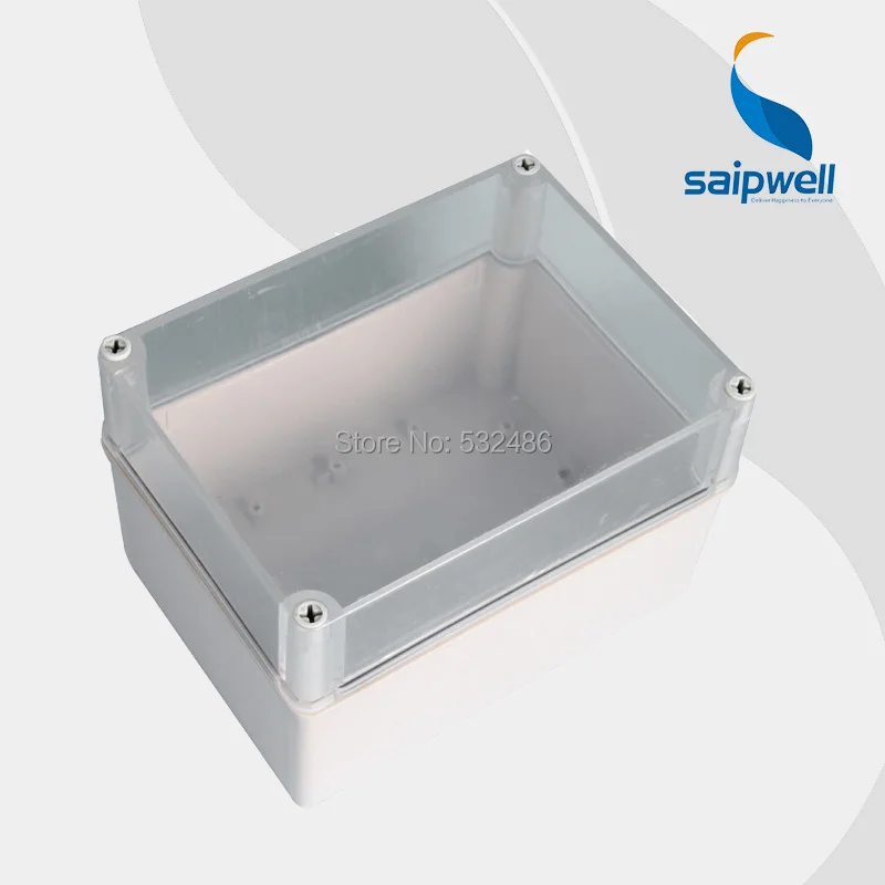 Saipwell ABS корпус IP66 водонепроницаемый электронный блок с прозрачной крышкой 150*200*130