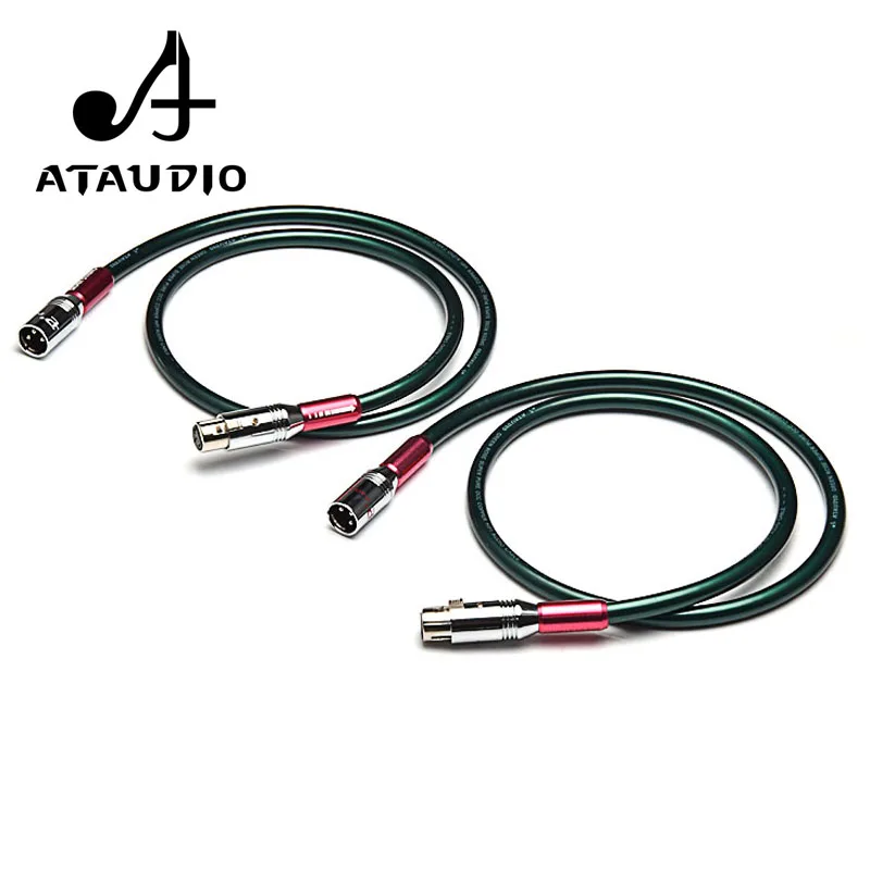 ATAUDIO Hifi XLR кабель Hi end Pure OCC Dual Папа папа 1 м 2 3 м|Кабели VGA| |