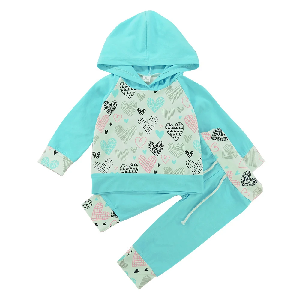 Kleding/топы с капюшоном для новорожденных и малышей + штаны 4 цвета флисовый свитер