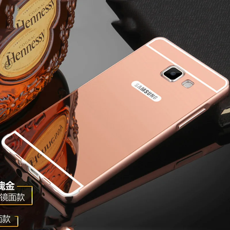 Зеркало Case Для Samsung Galaxy ON5 ON7 2016 Алюминиевый Металлический Каркас + акрил Покрытие