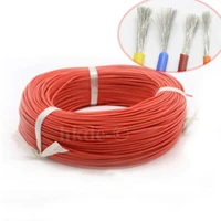 135meters red ul american standard flexible silicone wire cable 246781011awg heatproof soft silicone gel wire cable