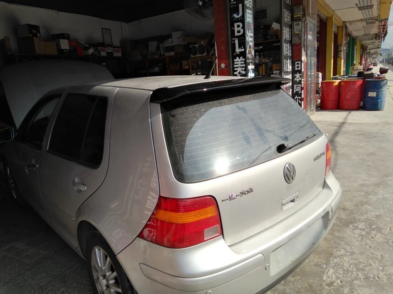 Для Volkswagen GOLF 4 спойлер 1998-2004 высокое качество абс материал заднее крыло праймер цвет задний спойлер модифицированный спойлер