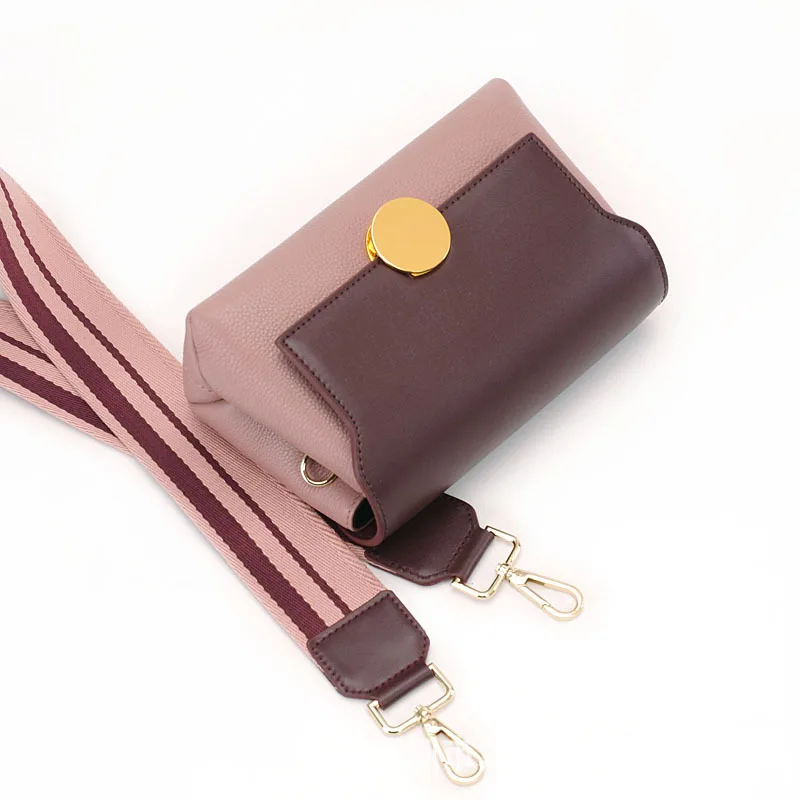 Модные женские сумки Bolso Mujer из натуральной кожи, сумка через плечо с широким ремешком, цветные женские сумки через плечо с двумя ремешками