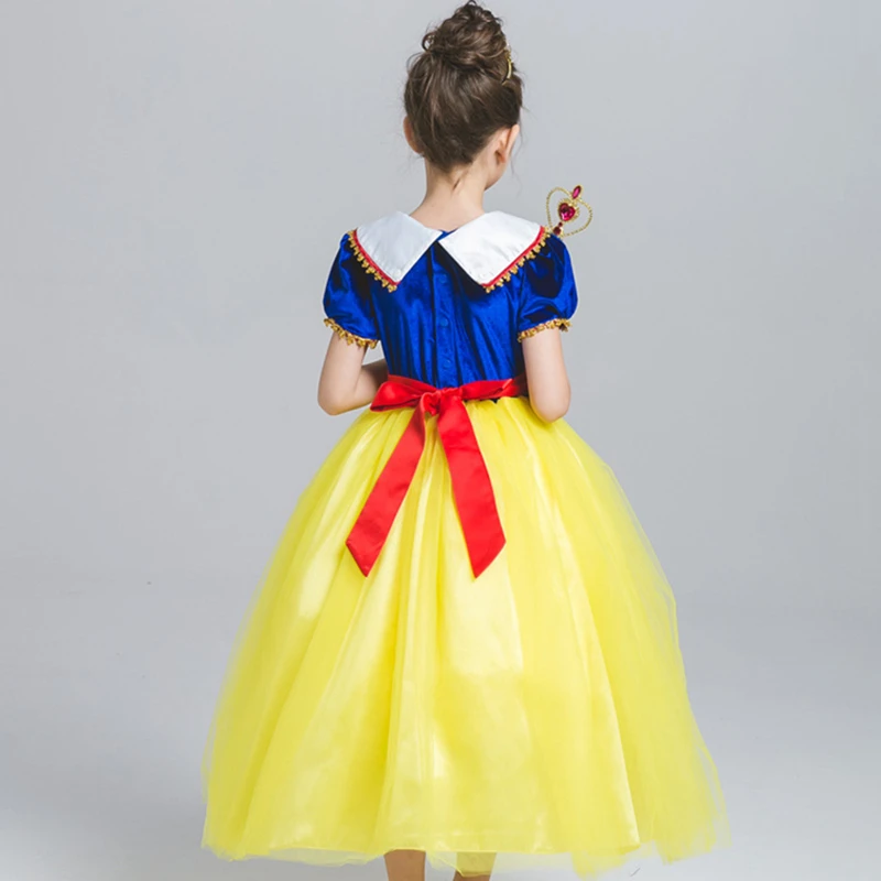 Платье Белоснежки для девочек Вечерние платья принцессы на Хэллоуин Сказочный