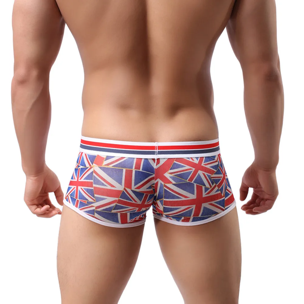 2017 мужские пикантные трусы боксеры новые модные простые мужское нижнее белье #