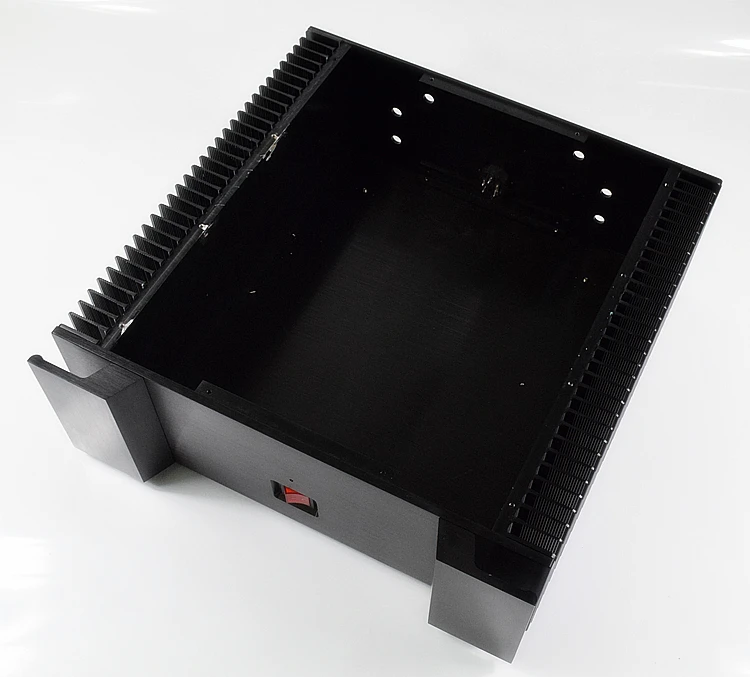 WA129 Aluminum Power Amplifier Chassis Class A AMP Case DIY Luxury Shell Housing 440*450*130MM