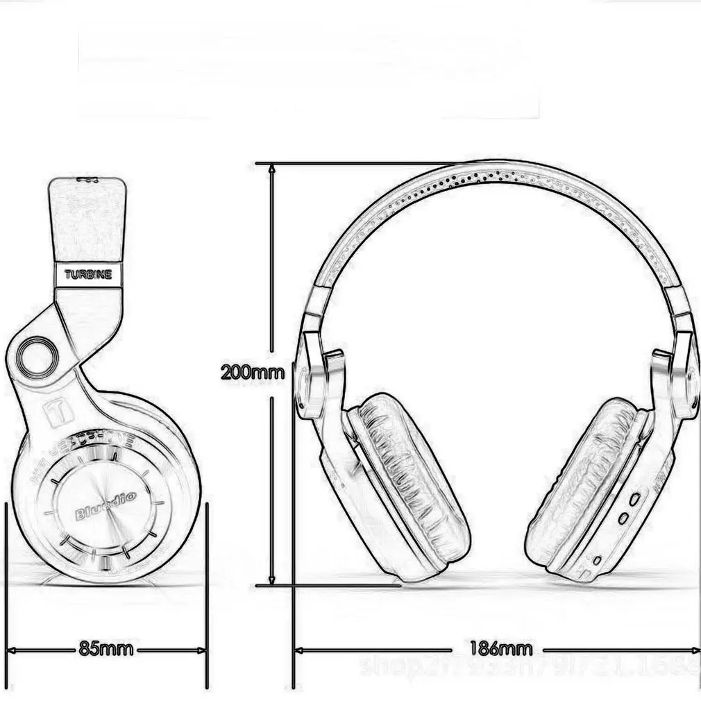 Bluedio T2 Plus Turbine Складная 4,1 Беспроводная гарнитура для наушников