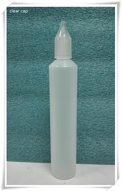 clear Шариковая ручка форма бутылки PE60ml Единорог бутылки лозы недоступном для детей cap длинный тонкий капельница 10 мл 15 мл 30 мл 50 мл 60 мл 1000 шт./лот - Цвет: clear