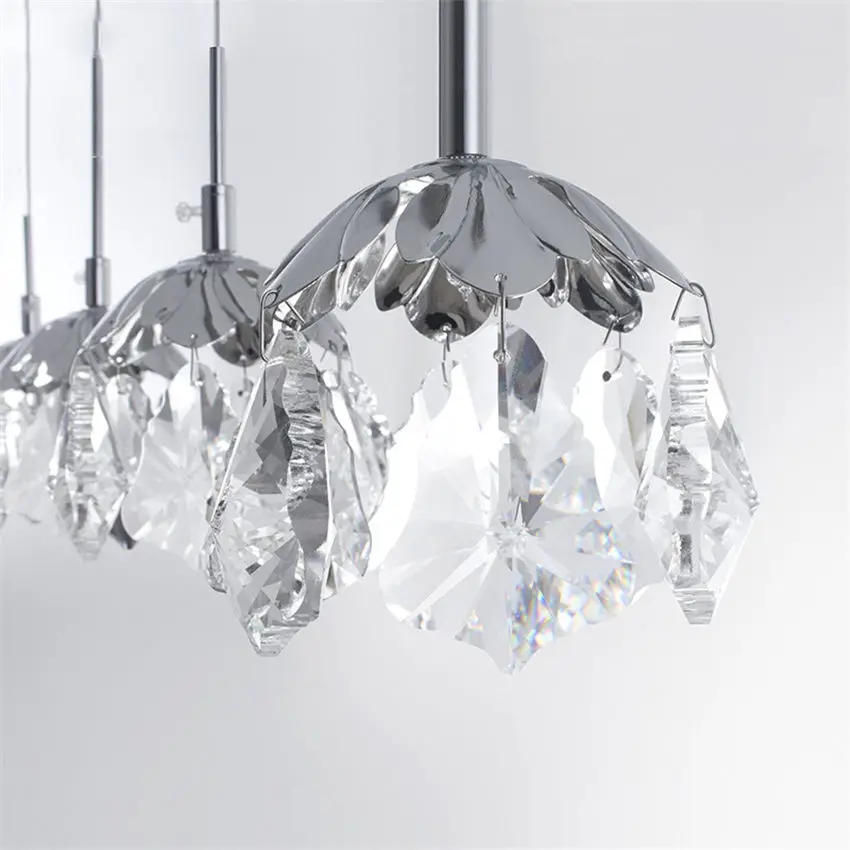 nordic luxury Maple leaf k9 crystal led pendant lights for living room bedroom modern home deco kitchen hanging lamp fixtures | Освещение
