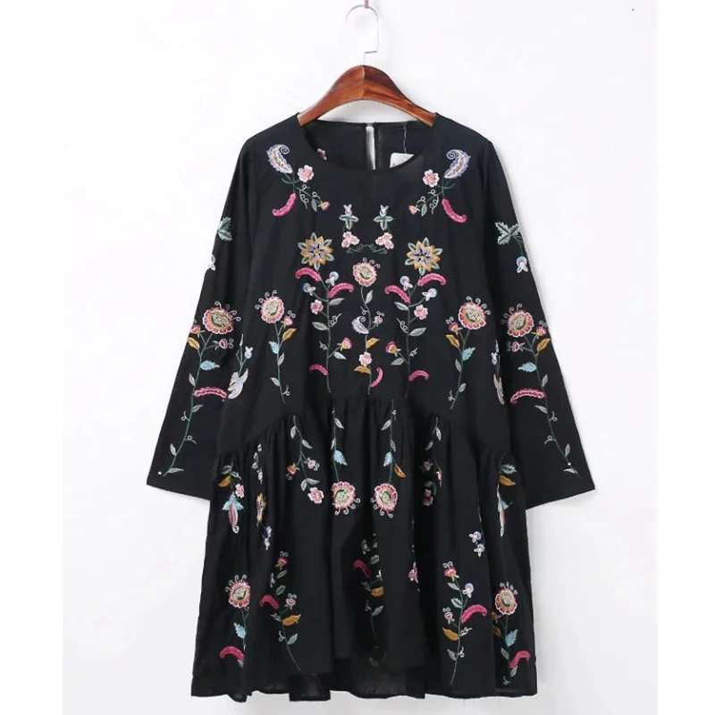 Платье с цветочной вышивкой для беременных повседневное белое платье из хлопка