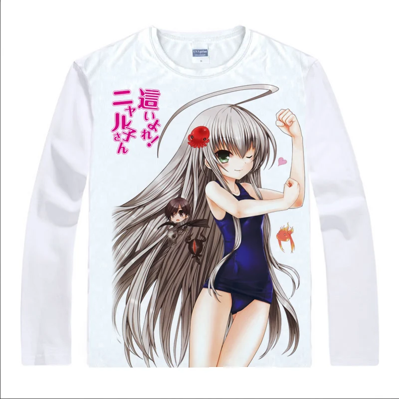 Аниме футболка Coolprint Nyaruko san с надписью Другой ползающий хаос футболки в разных