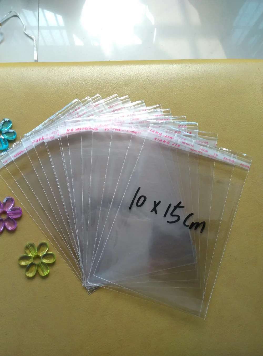 500 шт. прозрачные пластиковые пакеты 10 х15 см|plastic bag adhesive seal|plastic cleargift bags packing |