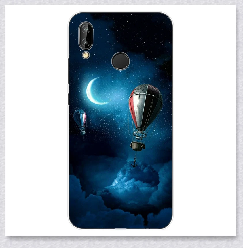 fire balloon ТПУ для huawei P20 Lite чехол класса люкс Nova 3E чехол милый мягкий силиконовый чехол для huawei P 20 lite Nova 3 E чехол для задней крышки телефона чехол s - Цвет: fire balloon